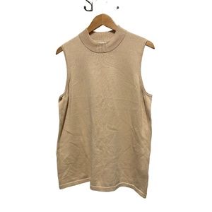 Laura Plus: Women's Turtleneck Sleeveless Plus-Size Sweater